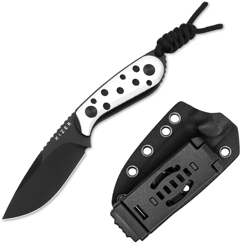 Kizer Buddy | White G10 | Nitro-V | Fixed Blade