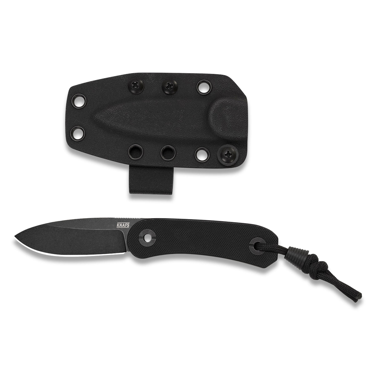Knafs Lander 4 Fixed Blade | Black G10 | D2