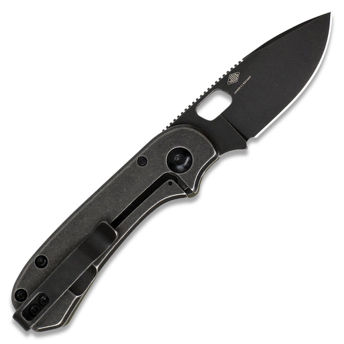 Knafs Lander 5 Pocket Knife | OD Green G10 | Black Stonewash