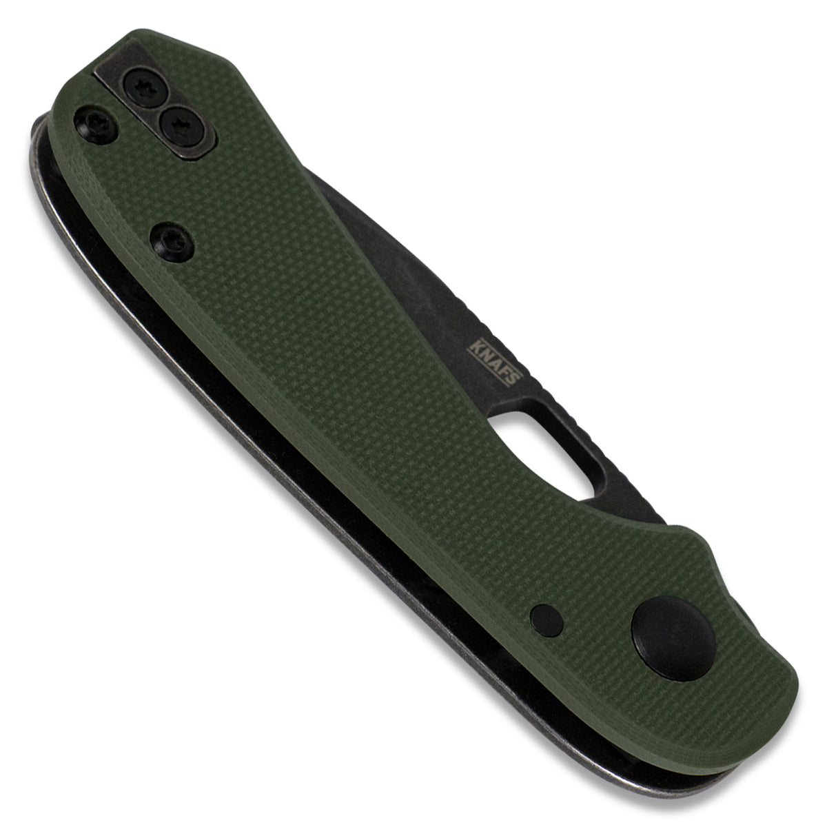 Knafs Lander 5 Pocket Knife | OD Green G10 | Black Stonewash