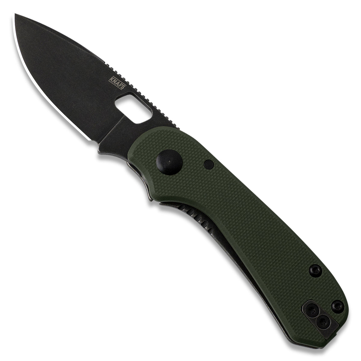 Knafs Lander 5 Pocket Knife | OD Green G10 | Black Stonewash