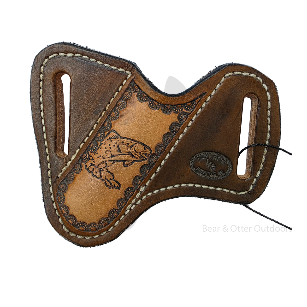 Lazy H Farms Leatherworks Trapper Belt Sheath | Fish