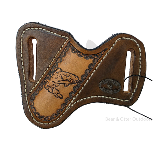 Lazy H Farms Leatherworks Trapper Belt Sheath | Fish