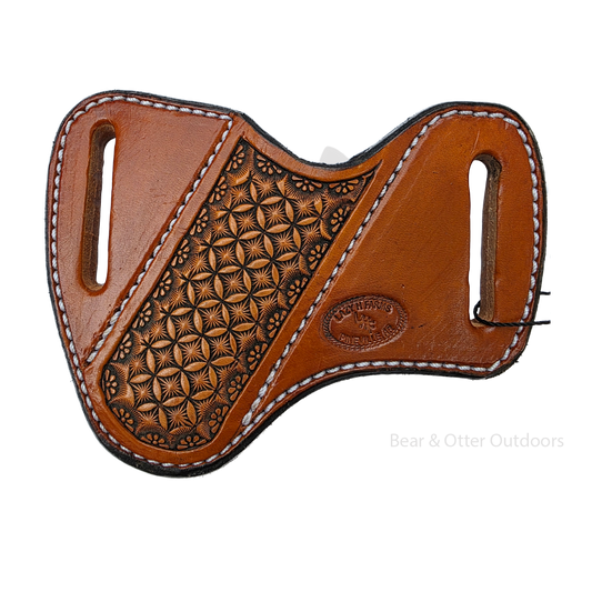 Lazy H Farms Leatherworks Trapper Belt Sheath | Geometric Star