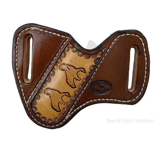 Lazy H Farms Leatherworks Trapper Belt Sheath | Ducks
