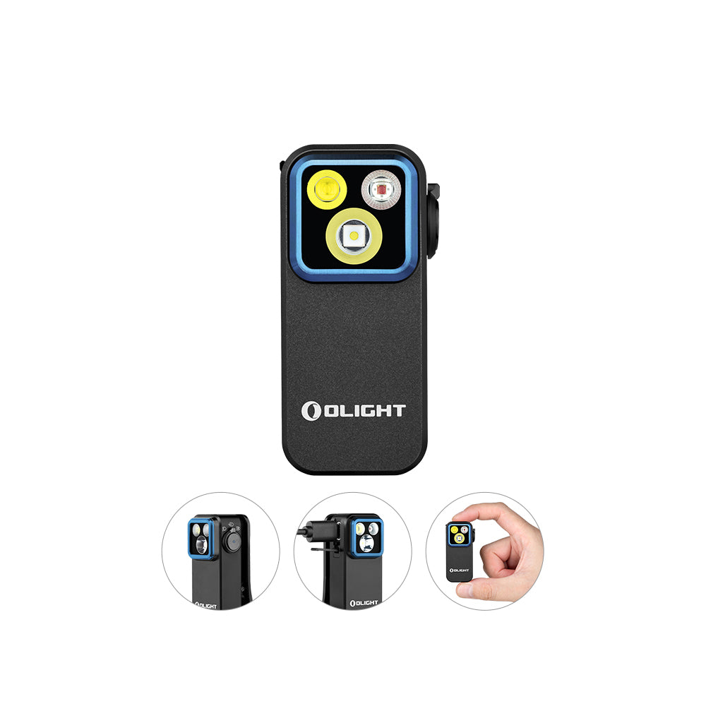 OLIGHT OCLIP PRO | BLACK CLIP LIGHT WITH WHITE AND RED LIGHT