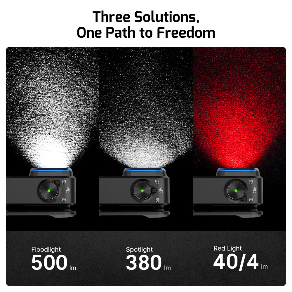 OLIGHT OCLIP PRO | BLACK CLIP LIGHT WITH WHITE AND RED LIGHT