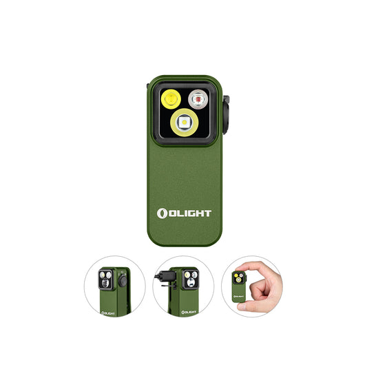OLIGHT OCLIP PRO | GREEN CLIP LIGHT WITH WHITE AND RED LIGHT
