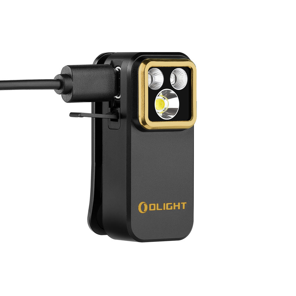 Olight Oclip Pro S – Black | White + UV + RGB Clip-On Light