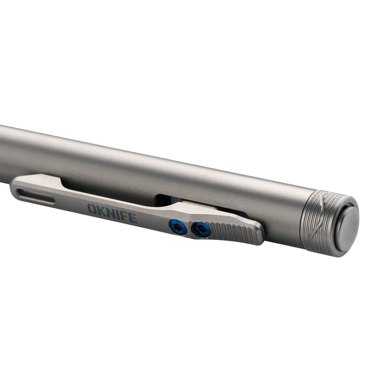 OKNIFE B1 Ti Titanium EDC Pen | Sandblasted TC4 Titanium