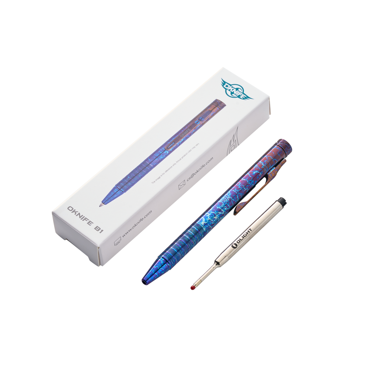 OKNIFE B1 Lightning Strike Titanium EDC Pen | TC4 Titanium