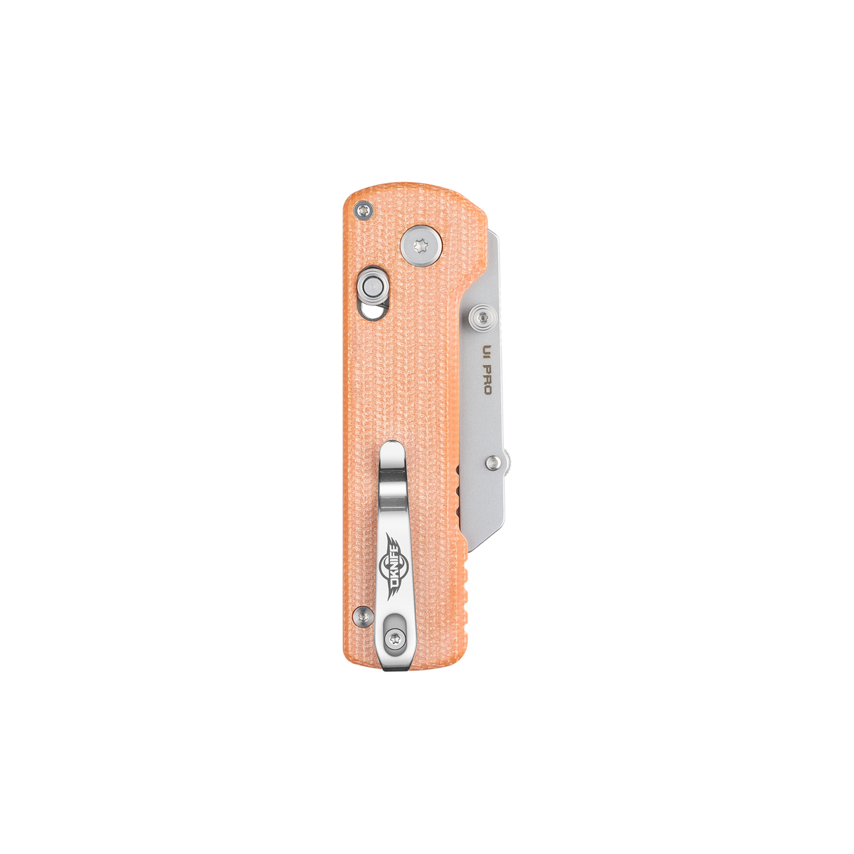 OKNIFE U1 Pro Utility Knife | Orange Micarta | Rail Lock + Screwdriver