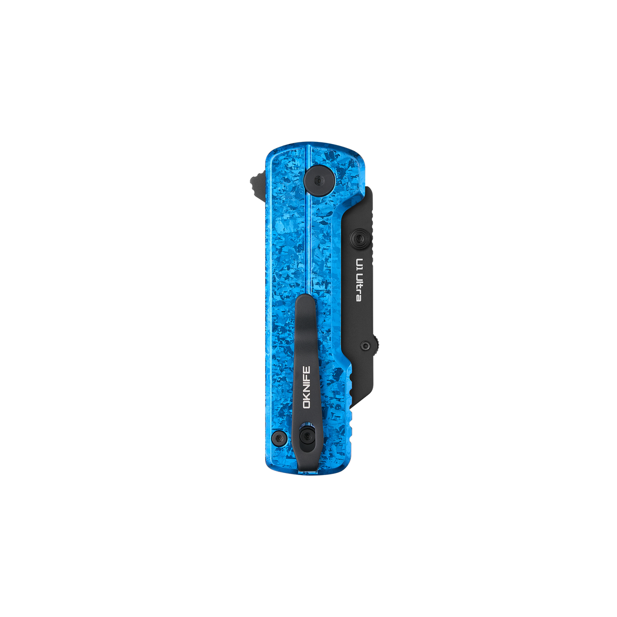 OKNIFE U1 Ultra Snowflake Blue | Titanium Utility Knife with Ceramic Blade