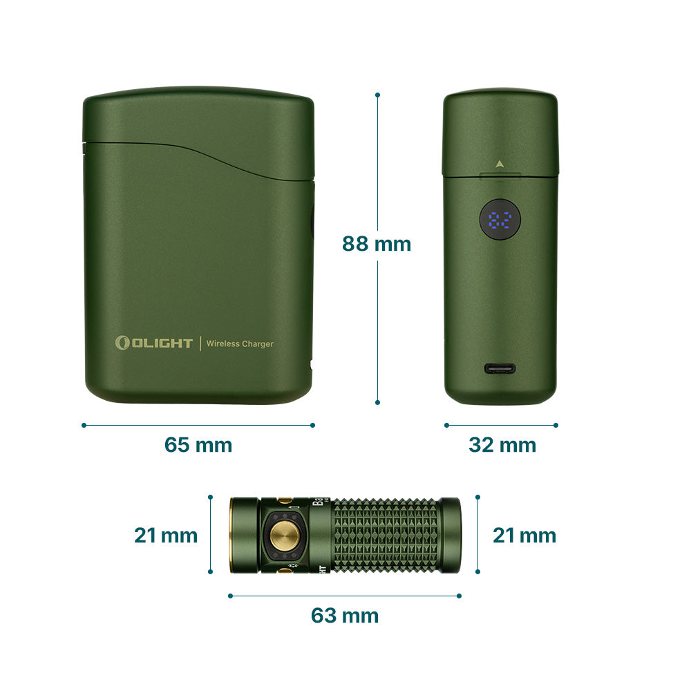 Olight Baton 4 Premium | OD Green | 1300 Lumen Rechargeable Flashlight