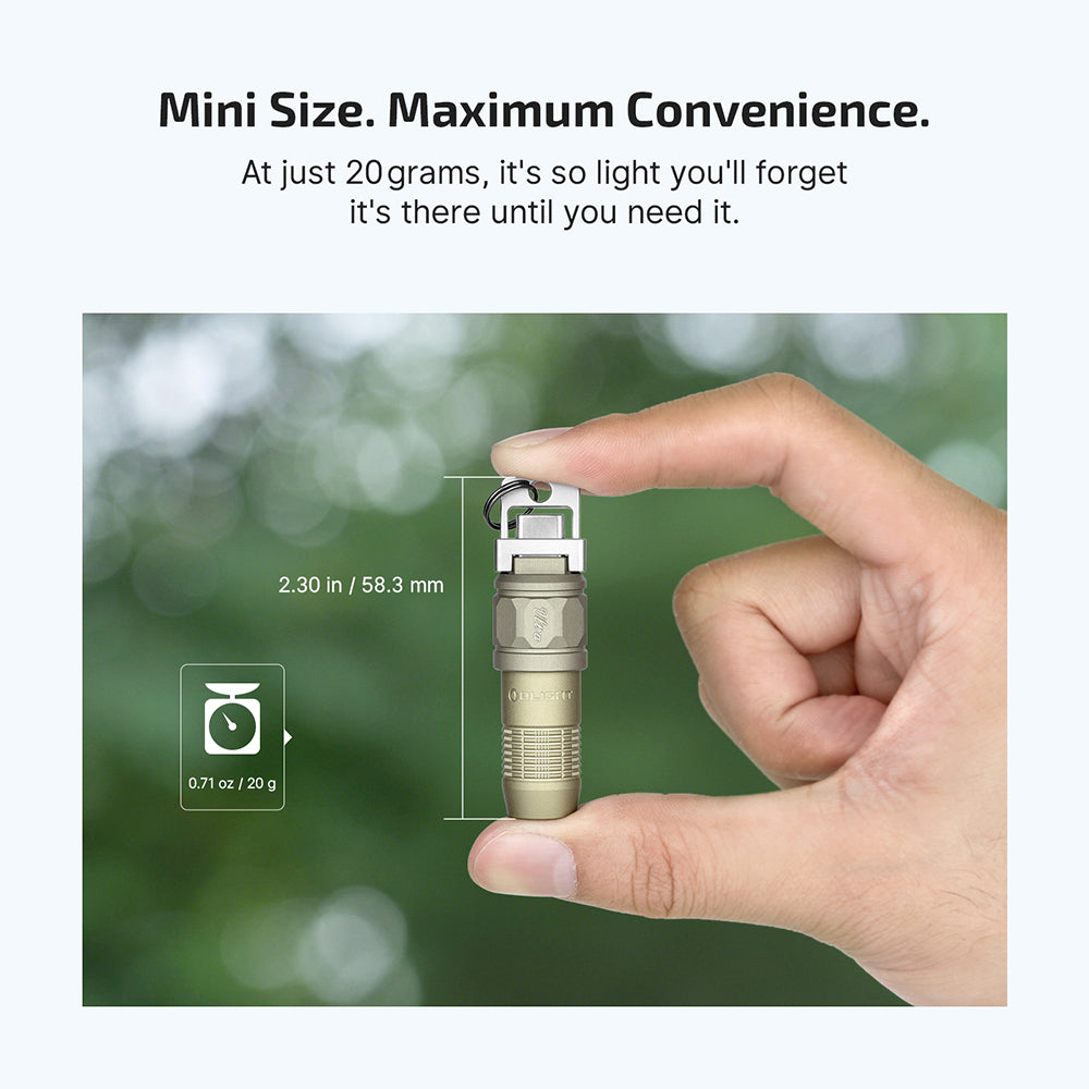 Olight iUltra OAL | Rechargeable Keychain Flashlight