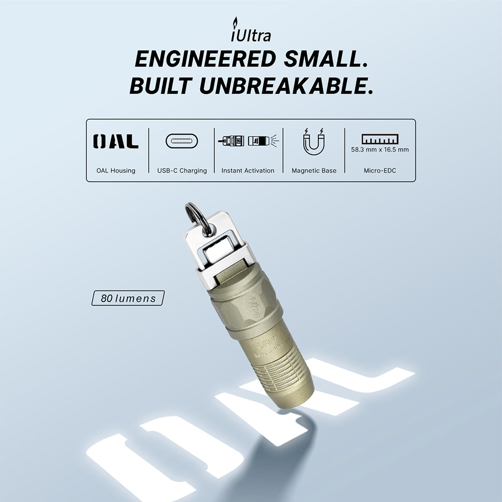 Olight iUltra OAL | Rechargeable Keychain Flashlight