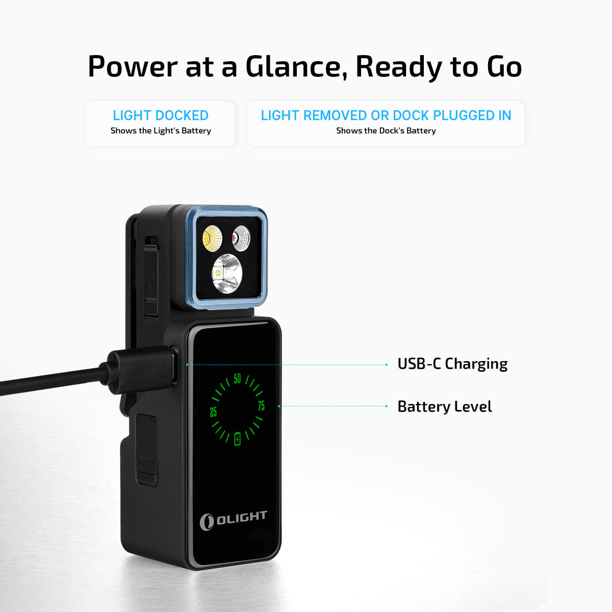 Olight Oclip 2 Pro Premium | Black | Mobile Charging Dock