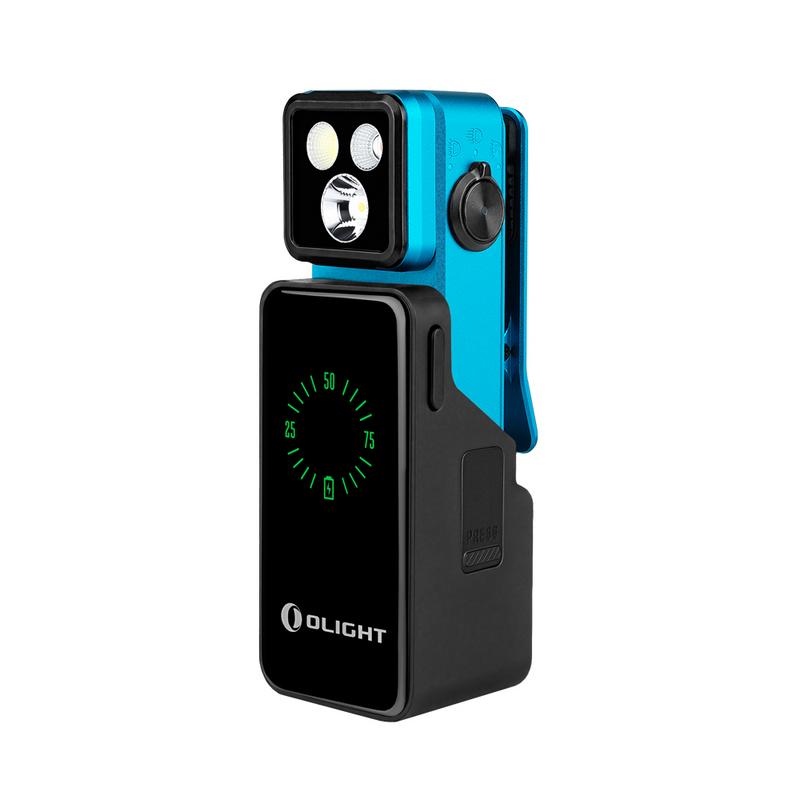 Olight Oclip 2 Pro Premium | Tidal Blue | Mobile Charging Dock