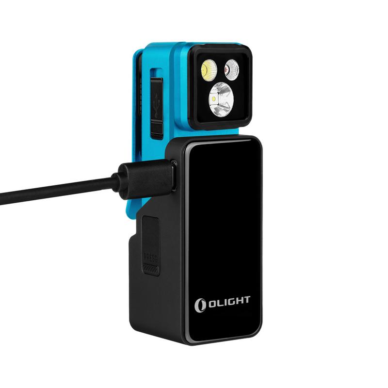 Olight Oclip 2 Pro Premium | Tidal Blue | Mobile Charging Dock