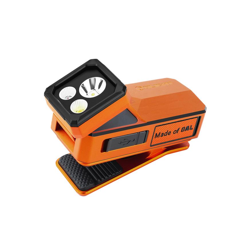 Olight Oclip 2 Ultra | Amber Orange | Flood + Spot + Red + UV Clip Light