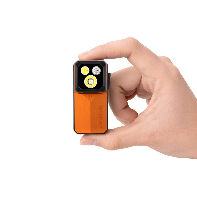 Olight Oclip 2 Ultra | Amber Orange | Flood + Spot + Red + UV Clip Light