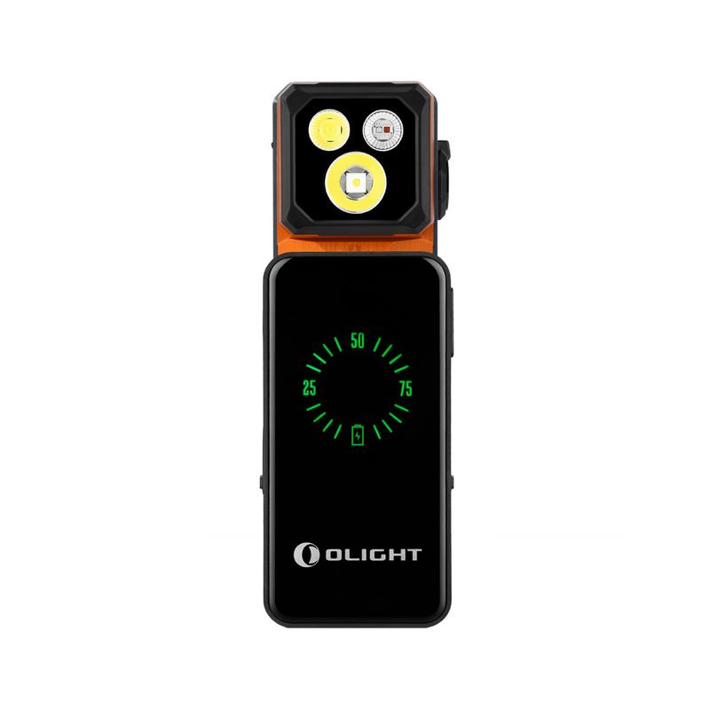 Olight Oclip 2 Ultra Premium | Amber Orange | Mobile Charging Dock