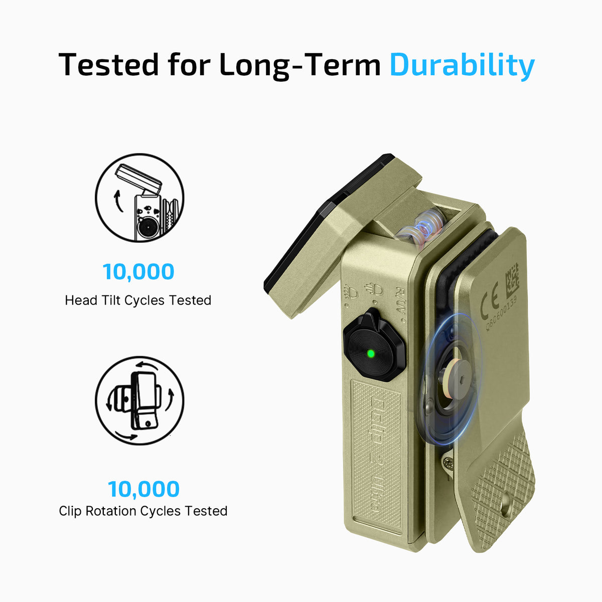 Olight Oclip 2 Ultra | Olive Green | Flood + Spot + Red + UV Clip Light