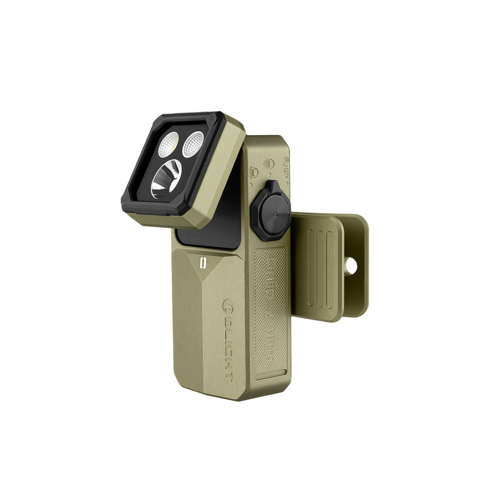 Olight Oclip 2 Ultra | Olive Green | Flood + Spot + Red + UV Clip Light
