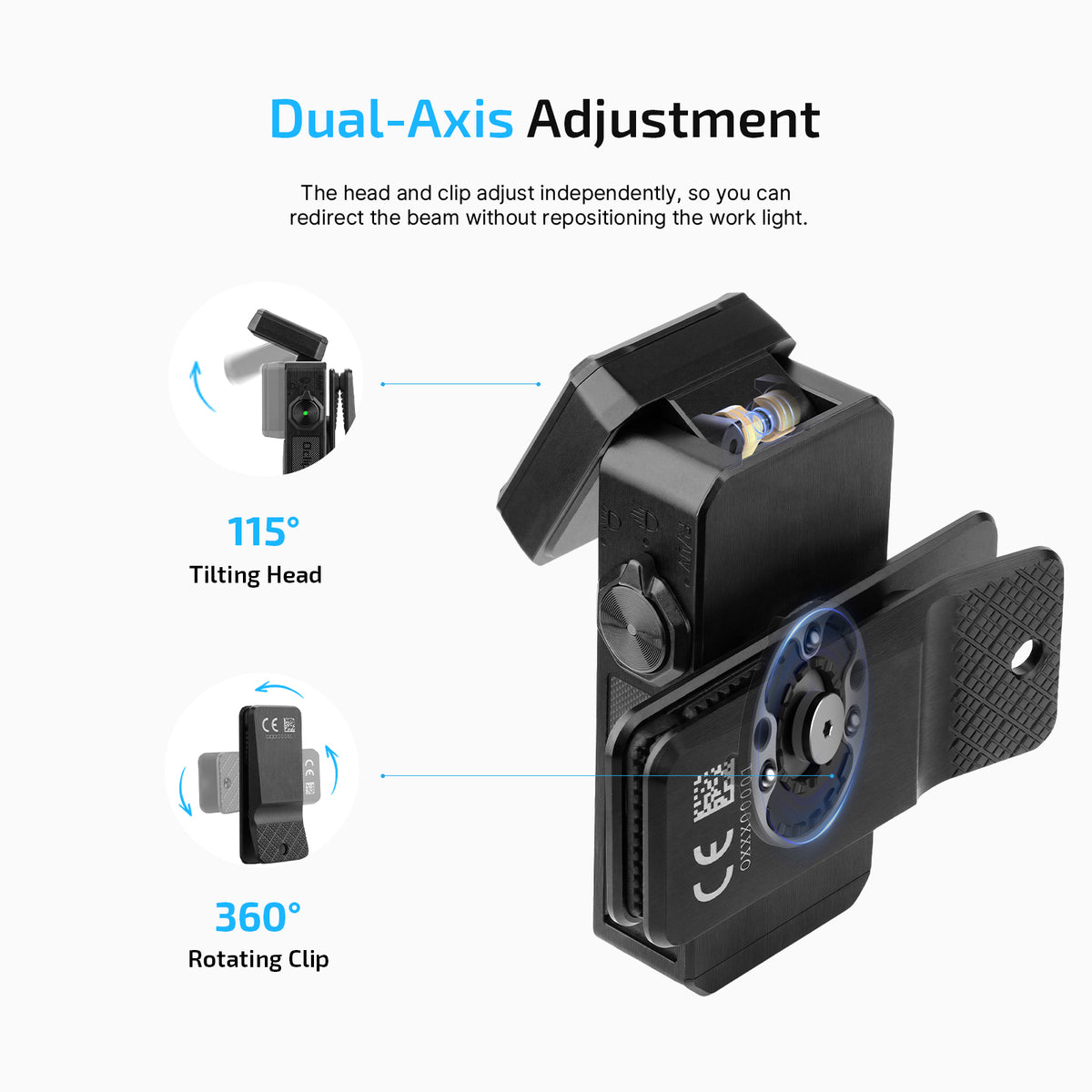 Olight Oclip 2 Ultra | Onyx Black | Flood + Spot + Red + UV Clip Light