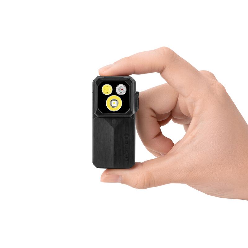 Olight Oclip 2 Ultra | Onyx Black | Flood + Spot + Red + UV Clip Light