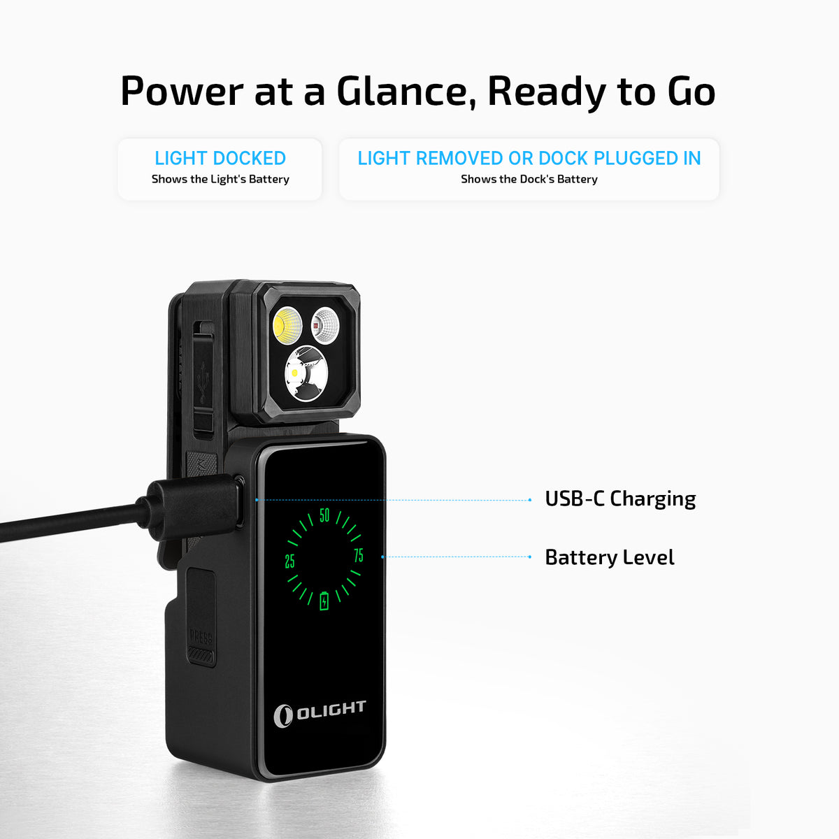 Olight Oclip 2 Ultra Premium | Onyx Black | Mobile Charging Dock