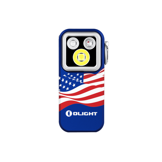 Olight Oclip Pro S | Stars & Stripes Edition | 5-in-1 Rechargeable Clip Flashlight