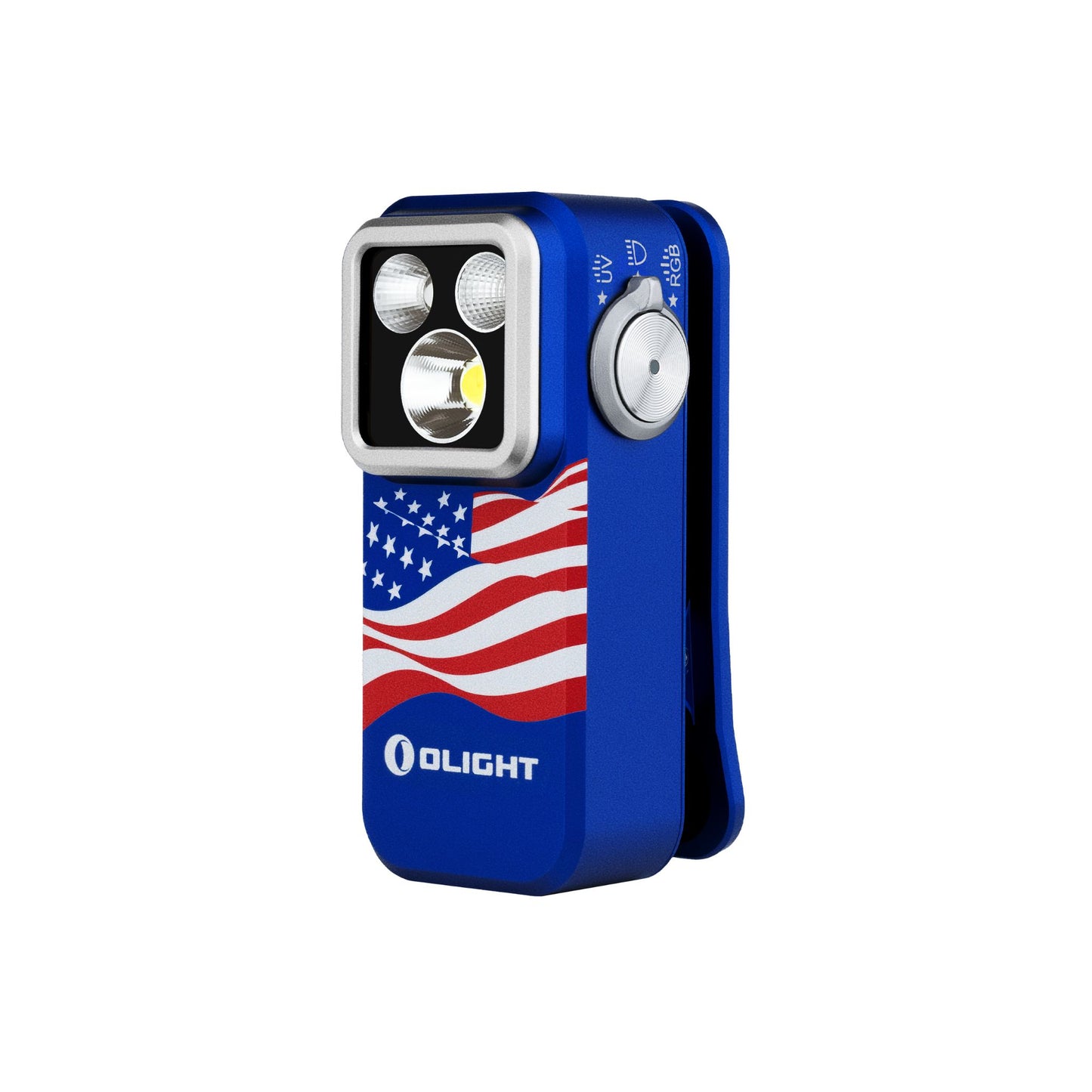 Olight Oclip Pro S | Stars & Stripes Edition | 5-in-1 Rechargeable Clip Flashlight