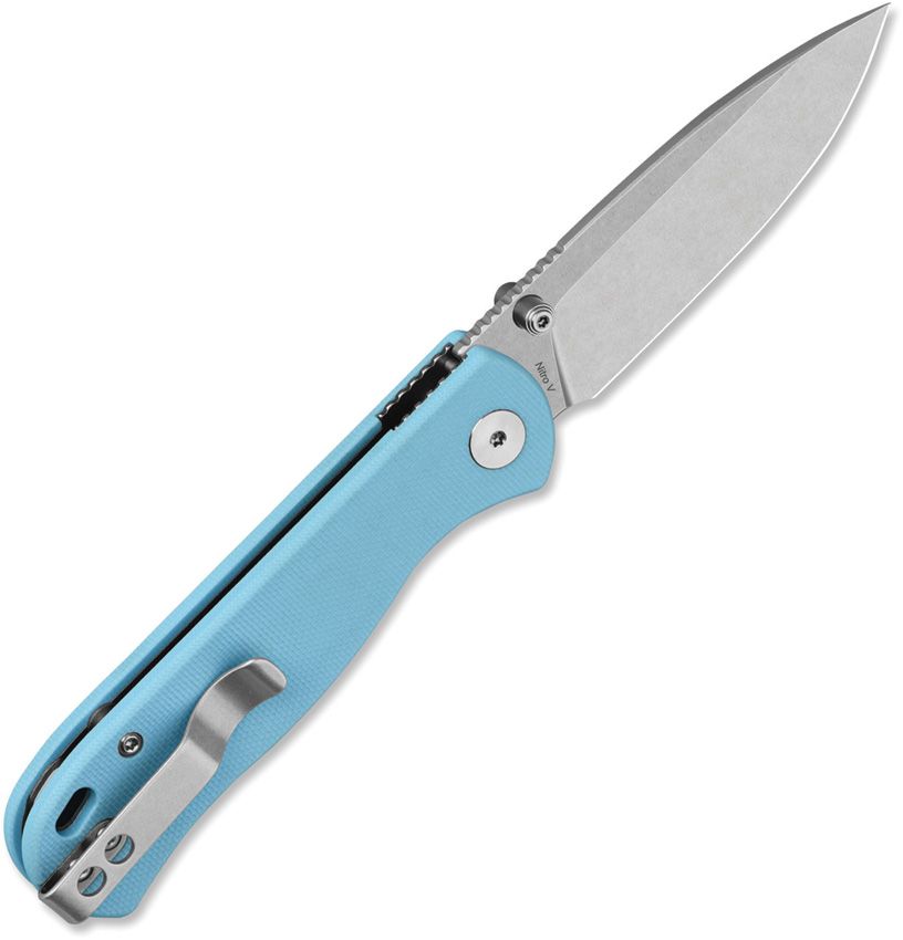 QSP Ferret | Nitro-V & Sky Blue G-10 Liner Lock Knife