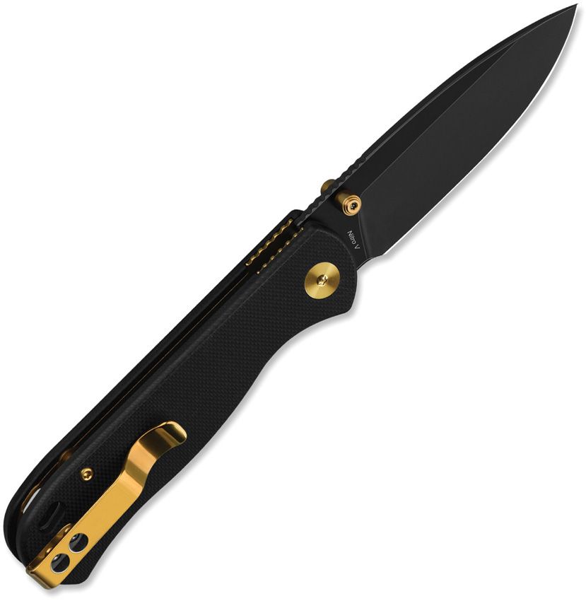 QSP Ferret | Black Nitro-V & Black G-10 Liner Lock Knife