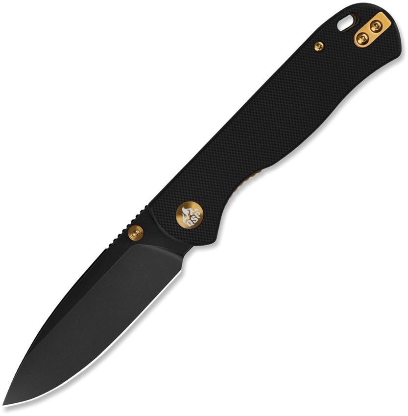 QSP Ferret | Black Nitro-V & Black G-10 Liner Lock Knife