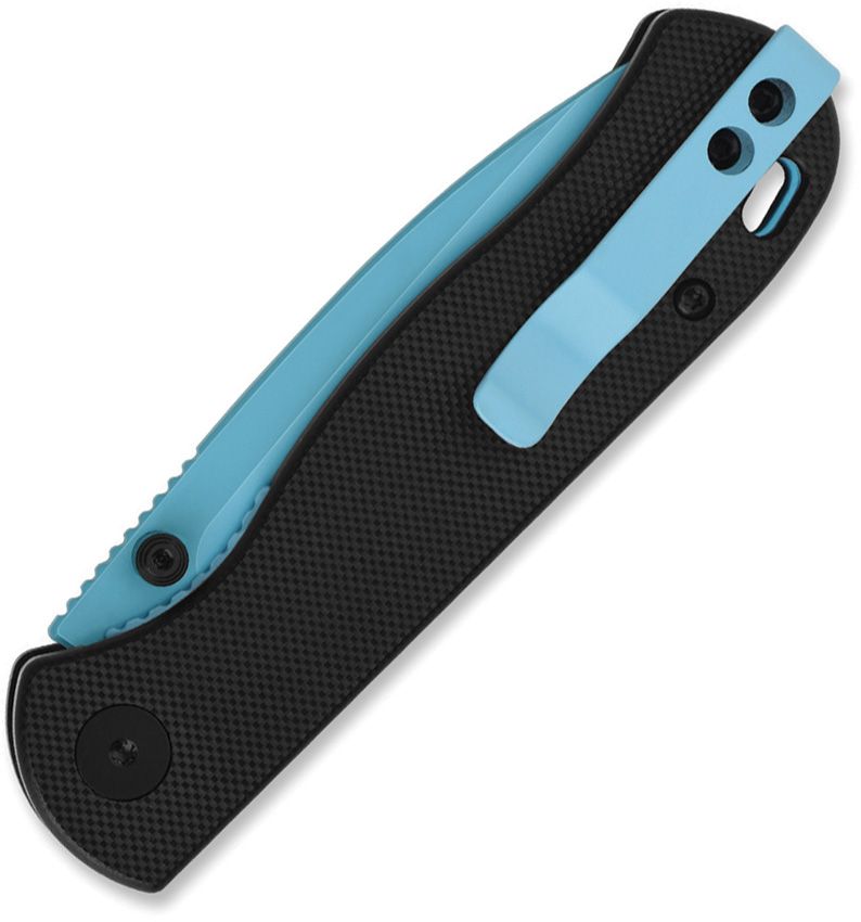 QSP Ferret | Sky Blue Nitro-V & Black G-10 Liner Lock Knife