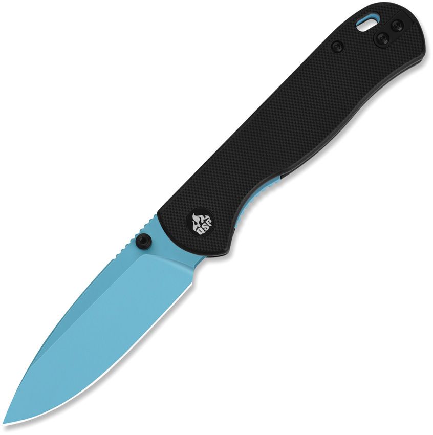 QSP Ferret | Sky Blue Nitro-V & Black G-10 Liner Lock Knife