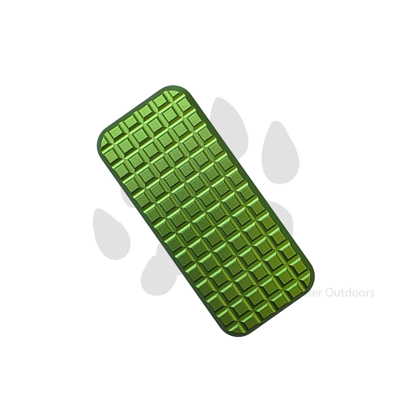 Rivery Zero Utility Knife | Grenade Pattern | Green Anodized Aluminum