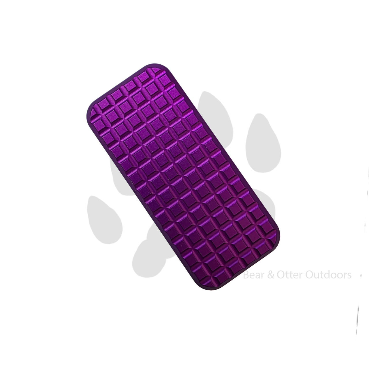 Rivery Zero Utility Knife | Grenade Pattern | Purple Anodized Aluminum