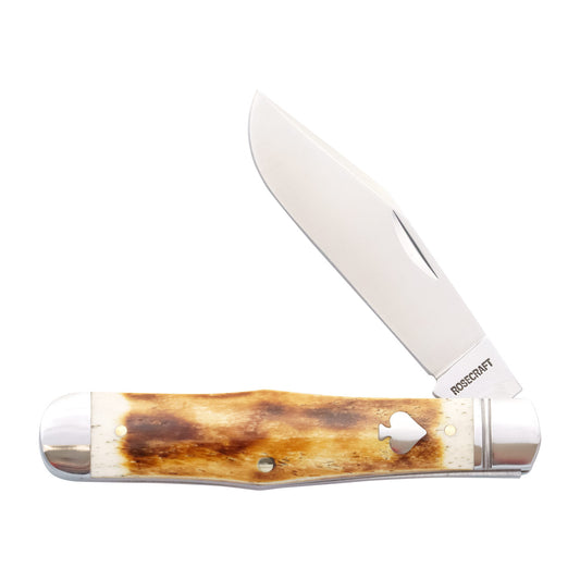 RoseCraft Cumberland River Coke Bottle | Toasted White Bone | 14C28N Slip Joint