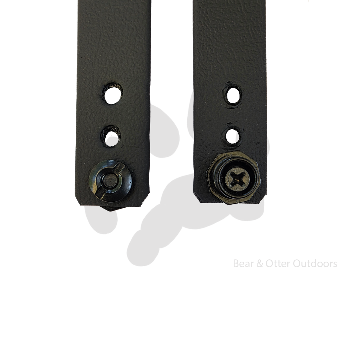 Wizard Forge Soft Loops | Biothane Belt Straps for Kydex Sheaths | Black