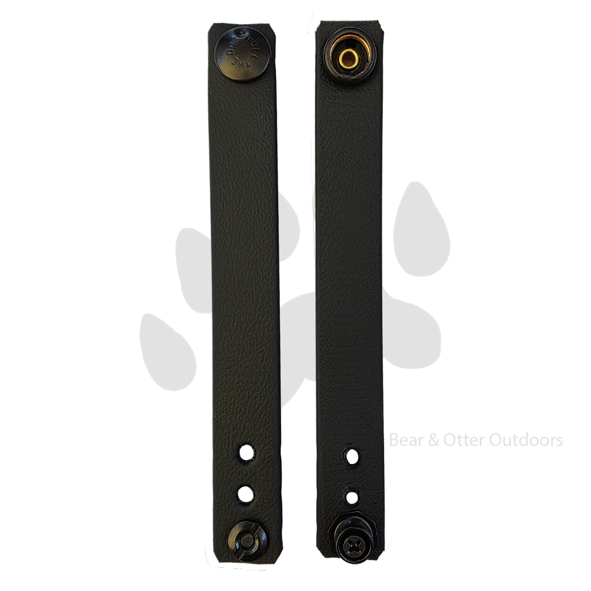 Wizard Forge Soft Loops | Biothane Belt Straps for Kydex Sheaths | Black
