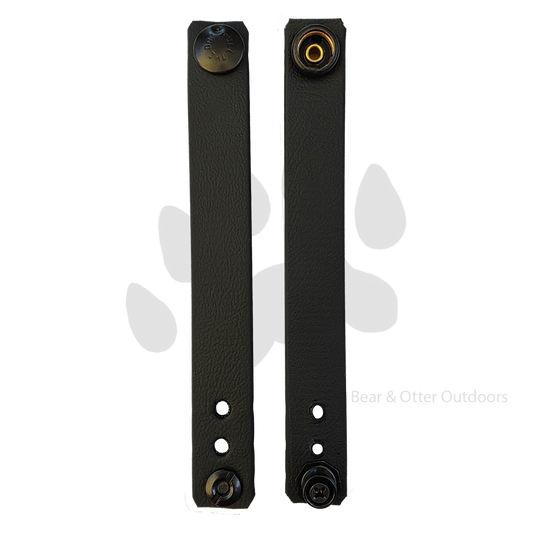Wizard Forge Soft Loops | Biothane Belt Straps for Kydex Sheaths | Black